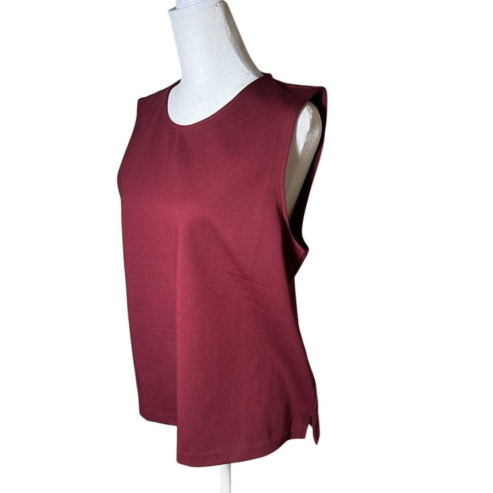 J Crew Women's L Red Jeweled button-back ponte top Boho Fairy Core